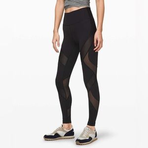 Lululemon Wunder Under High-Rise Tight 28" *Mesh
Black Leggings Size 4